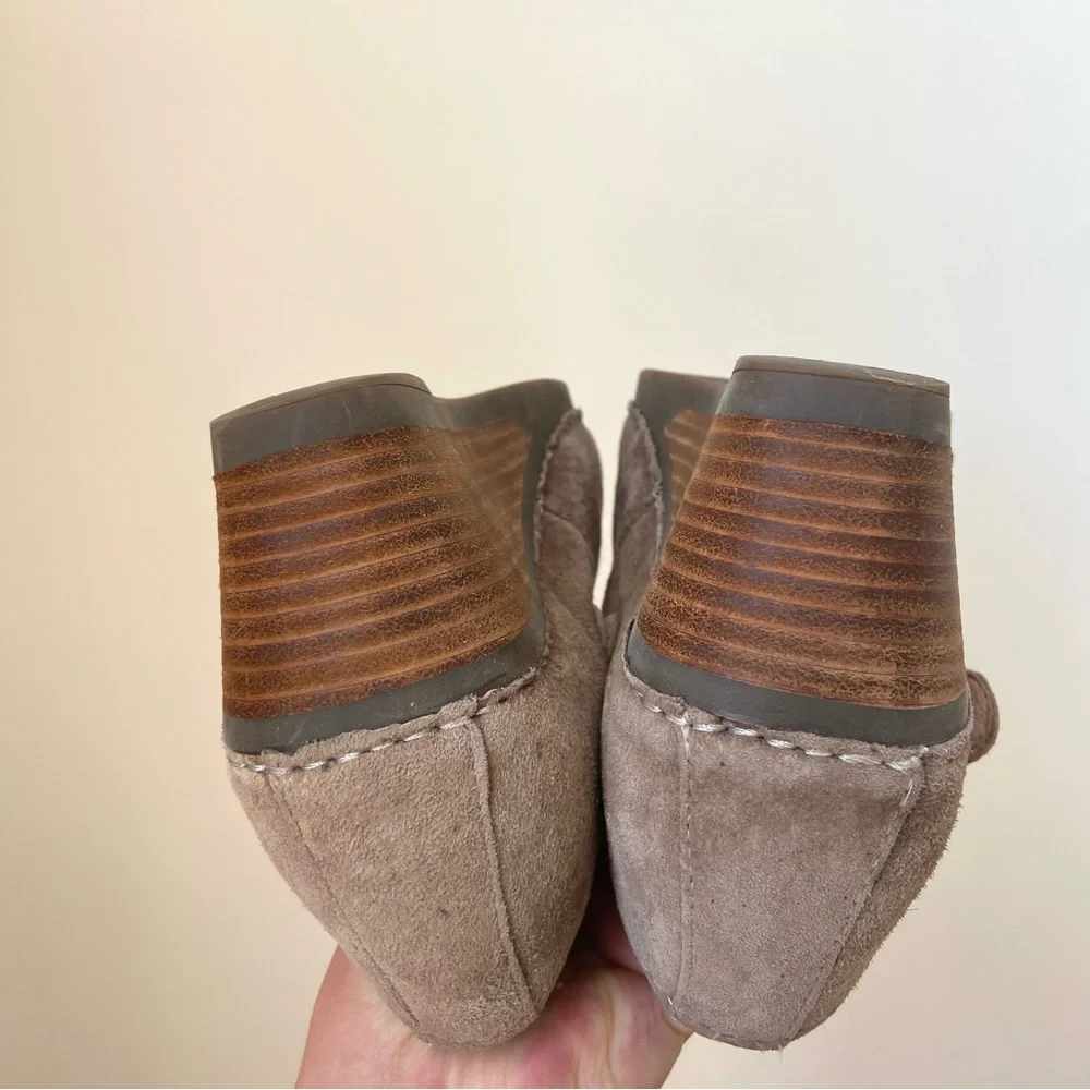 Dansko Women's Sandra Mary Jane Wedge Brown Suede Shoes Size 37 Classic Boho - Picture 10 of 12